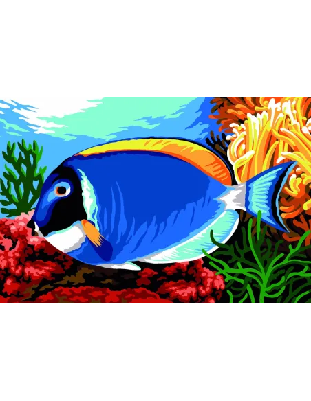 Canevas : 30x40 cm, chirurgien bleu