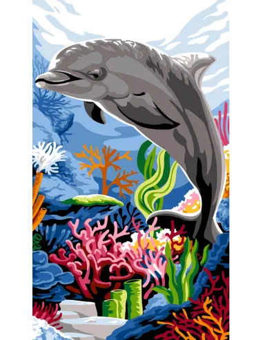 Canevas : 45x65 cm, Parmi les coraux | Zéphyr Tissus