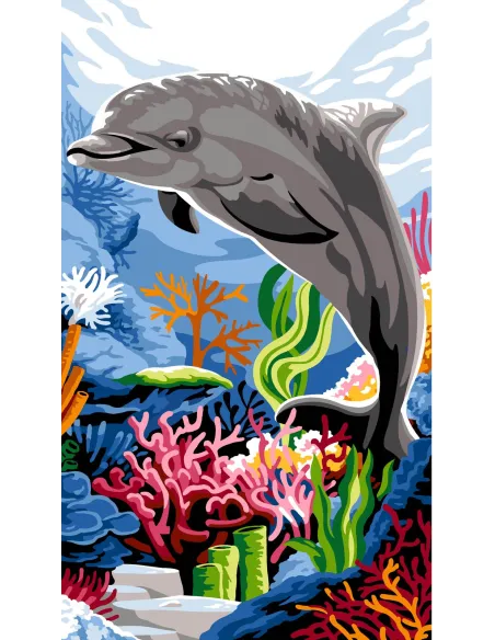 Canevas : 45x65 cm, Parmi les coraux | Zéphyr Tissus