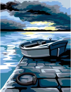 Canevas : 50x65 cm, Fin de nuit | Zéphyr Tissus
