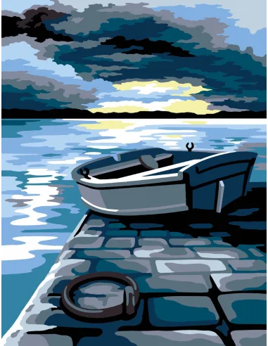 Canevas : 50x65 cm, Fin de nuit | Zéphyr Tissus