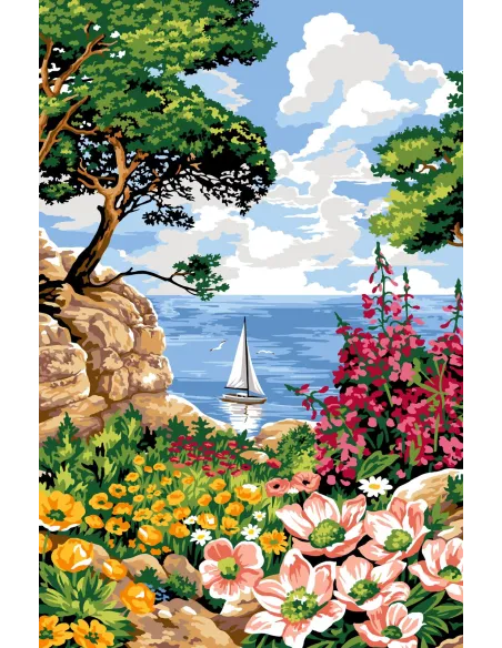 Canevas : 75x110 cm, Le passage | Zéphyr Tissus