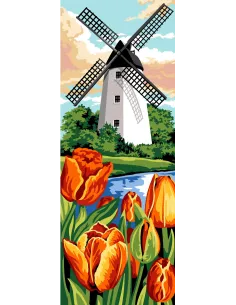 Canevas : 25x60 cm, Le moulin - UNITE | Zéphyr Tissus