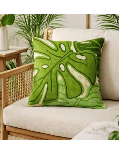 Kit coussin : 50x50 cm, Monstera | Zéphyr Tissus