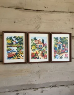 Kit canevas : 50x60 cm, KIT SERIE DE 6 20x25cm 9213.30 | Zéphyr Tissus 2