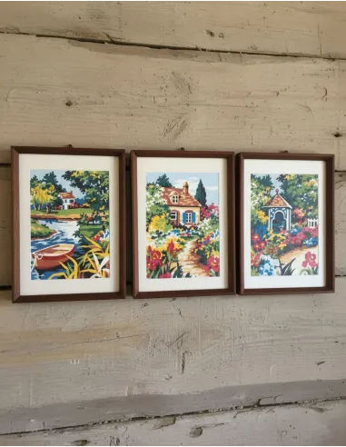 Kit canevas : 50x60 cm, KIT SERIE DE 6 20x25cm 9213.30 | Zéphyr Tissus