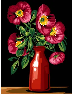 Canevas : 40x50 cm, Fleurs | Zéphyr Tissus