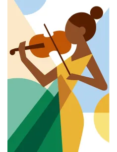 Canevas : 30x40 cm, Violon UNITE | Zéphyr Tissus