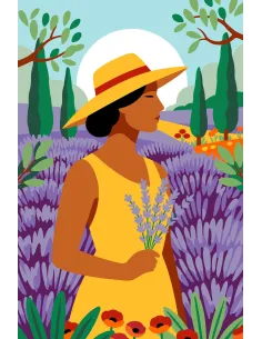 Canevas : 30x40 cm, Belle de Provence UNITE | Zéphyr Tissus