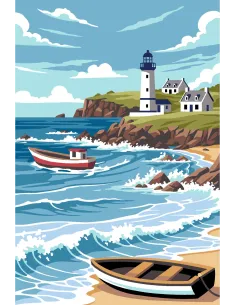 Canevas : 30x40 cm, Finistère UNITE | Zéphyr Tissus