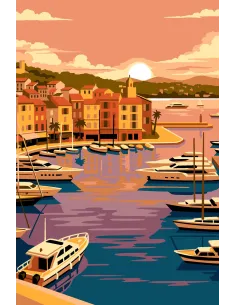 Canevas : 30x40 cm, Côte d'Azur UNITE | Zéphyr Tissus