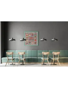 Tableau à broder : 35x35 cm, TABLEAU CUPCAKES | Zéphyr Tissus