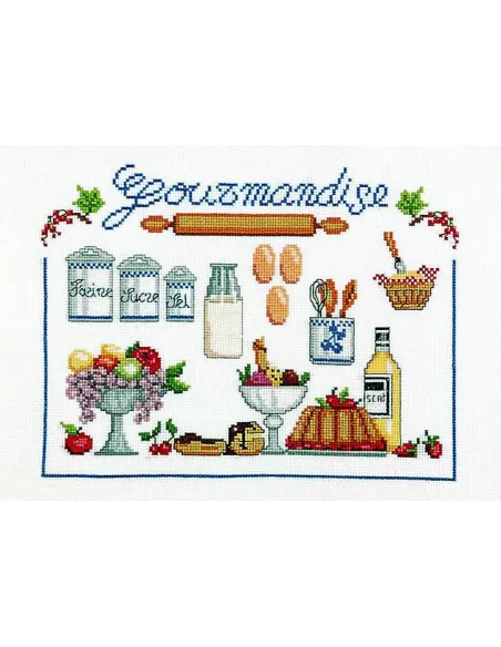 Tableau à broder : 30x40 cm, LA GOURMANDISE P.CPT.TA 30X40 | Zéphyr Ti