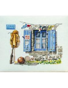 Kit canevas : 30x40 cm, KIT RUE DES MARINS -PC- 30X40 | Zéphyr Tissus