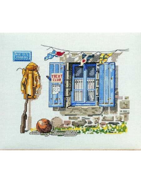 Kit canevas : 30x40 cm, KIT RUE DES MARINS -PC- 30X40 | Zéphyr Tissus