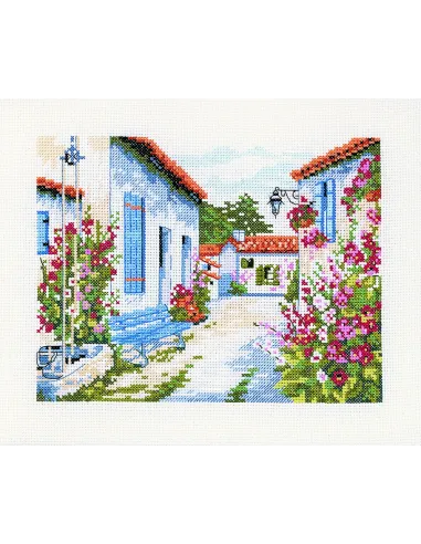 Kit canevas : 30x35 cm, KIT L'ILE DE RE - PC - 30X35 | Zéphyr Tissus