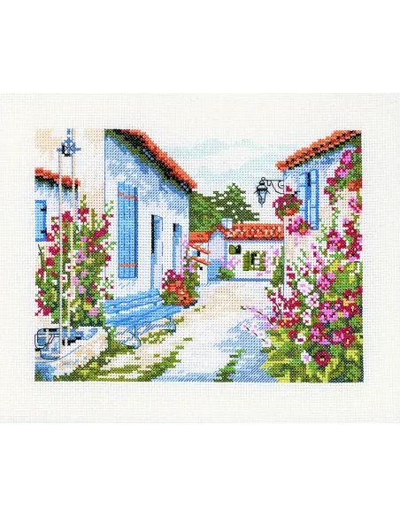 Kit canevas : 30x35 cm, KIT L'ILE DE RE - PC - 30X35 | Zéphyr Tissus