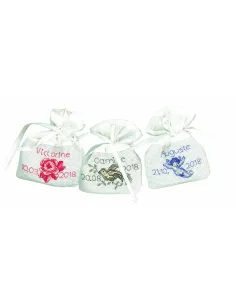 Petit ouvrage à broder : 9x14 cm, LOT DE 3 SACHETS "A PERSONNALISER" |