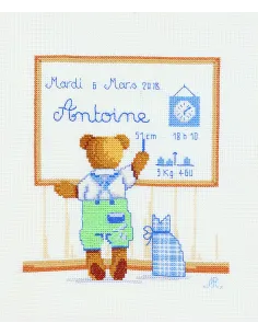 Petit ouvrage à broder : 30x35 cm, KIT ANTOINE 30X35 | Zéphyr Tissus