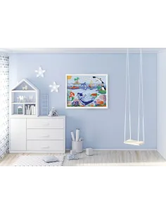 Tableau à broder : 38x30 cm, TABLEAU MER | Zéphyr Tissus