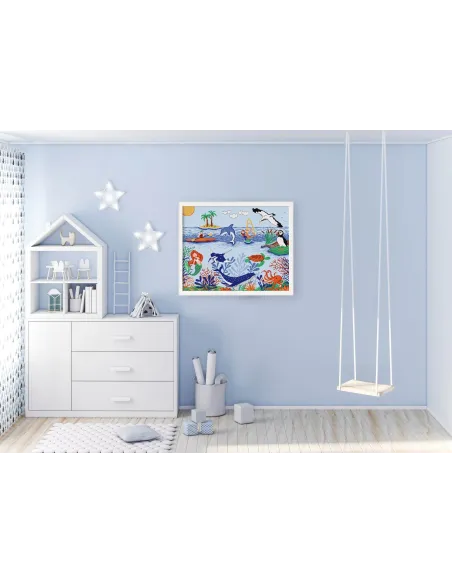 Tableau à broder : 38x30 cm, TABLEAU MER | Zéphyr Tissus