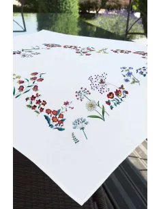 Linge de table à broder : 80x80 cm, SURNAPPE TS HERBIER 80x80 | Zéphyr