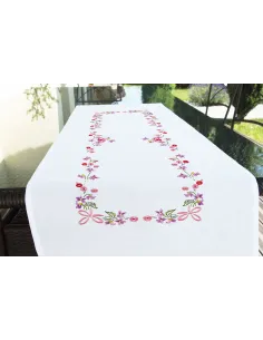 Linge de table à broder : 40x100 cm, CHEMIN DE TABLE TS 40X100 | Zéphy