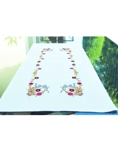 Linge de table à broder : 40x100 cm, CHEMIN DE TABLE TS 40X100 | Zéphy
