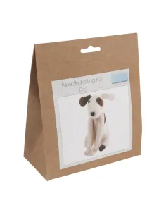 Kit de feutrage à l'aiguille Chien - Zéphyr Tissus