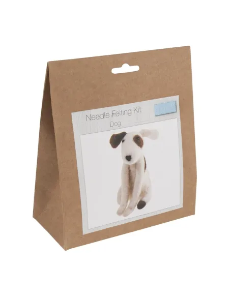 Kit de feutrage à l'aiguille Chien - Zéphyr Tissus