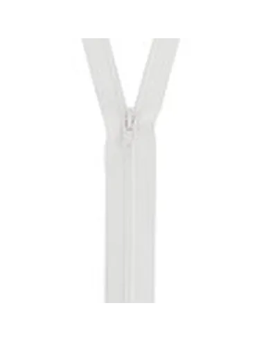 Fermeture à glissière spiralée 20 cm, Blanc - Zéphyr Tissus
