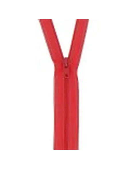 Fermeture à glissière spiralée 35 cm, Rouge - Zéphyr Tissus