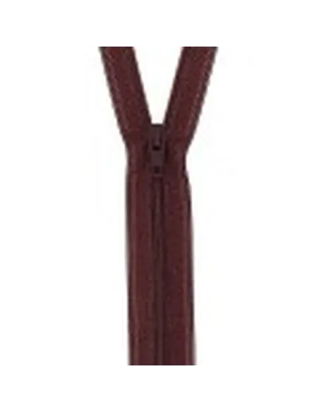 Fermeture à glissière spiralée 20 cm, Bordeaux - Zéphyr Tissus