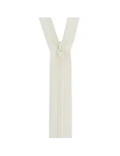 Fermeture à glissière spiralée 20 cm, Beige - Zéphyr Tissus