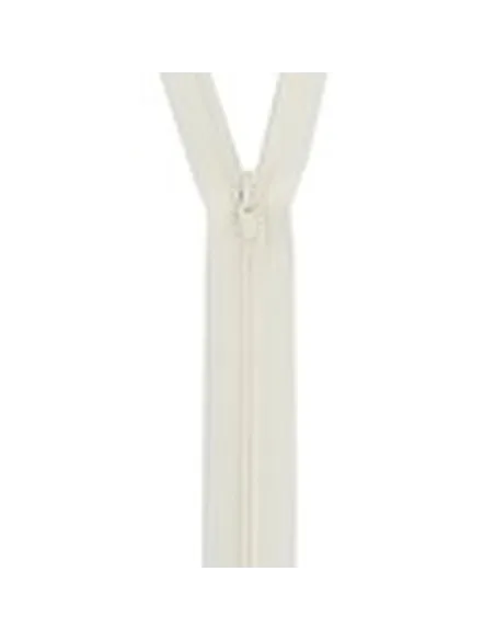 Fermeture à glissière spiralée 20 cm, Beige - Zéphyr Tissus