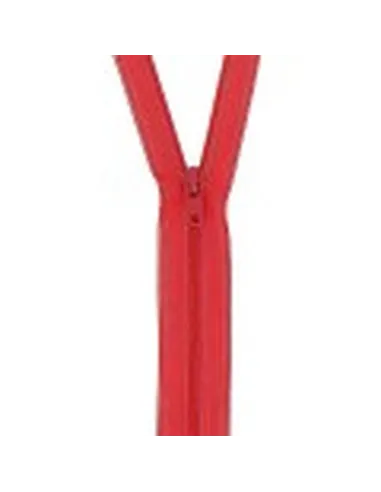 Fermeture à glissière spiralée 20 cm, Rouge - Zéphyr Tissus