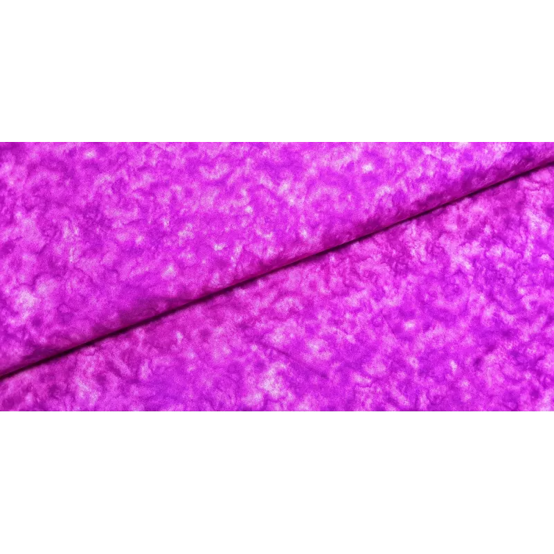 Popeline coton marbré rose/violet
