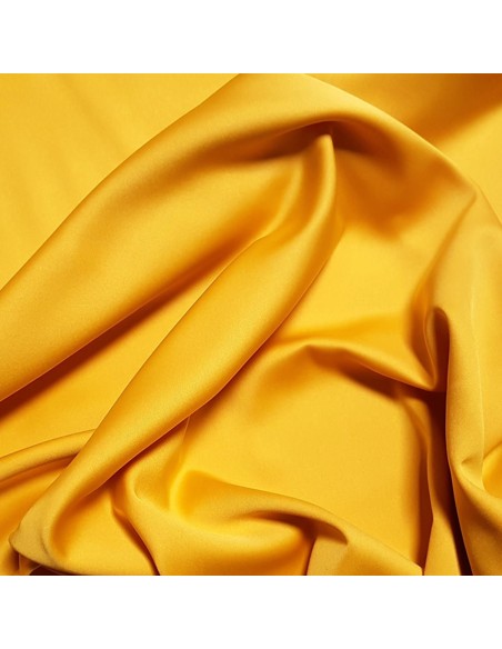 Tissu, Microfibre Micro Satin, Jaune, Laize 146 cm, 100% Polyester