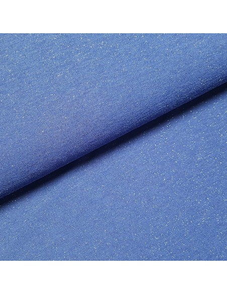 Tissu, Jersey Pailleté, Violet Scintillant, Laize 150 cm, Polyester Stretch Pailleté