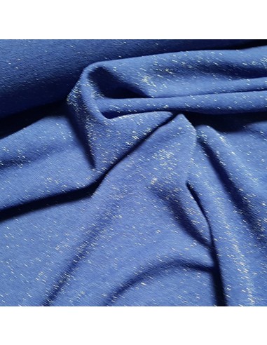 Tissu, Jersey Pailleté, Violet Scintillant, Laize 150 cm, Polyester Stretch Pailleté