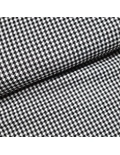 Tissu, Jacquard Tissé Graphique, Blanc et Noir, Laize 145 cm, Polyester Viscose Spandex