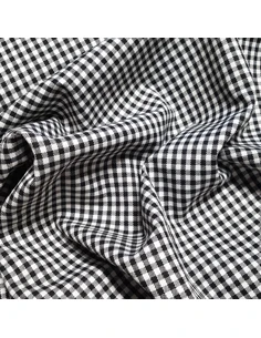 Tissu, Jacquard Tissé Graphique, Blanc et Noir, Laize 145 cm, Polyester Viscose Spandex 2
