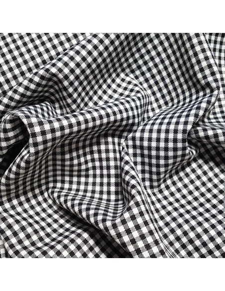 Tissu, Jacquard Tissé Graphique, Blanc et Noir, Laize 145 cm, Polyester Viscose Spandex