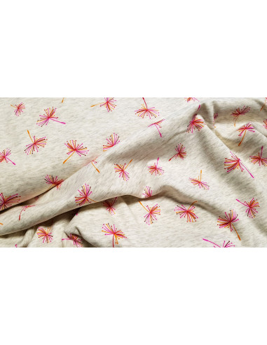 Sweat fleurs pissenlits colorées