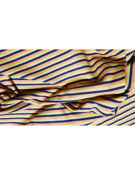 Jersey coton rayures