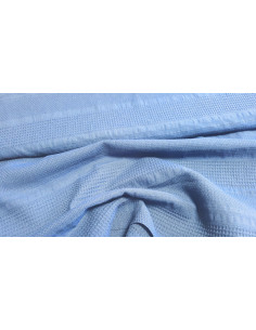 Piqué de coton bleu marine 2