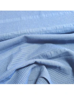 Tissu, Piqué de Coton Uni, Bleu Marine, Laize 150 cm, 100% Coton 2