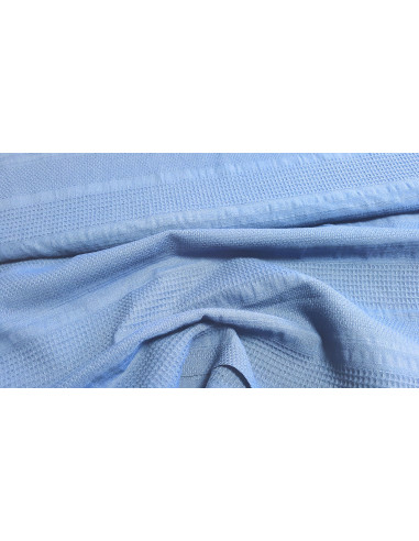 Piqué de coton bleu marine