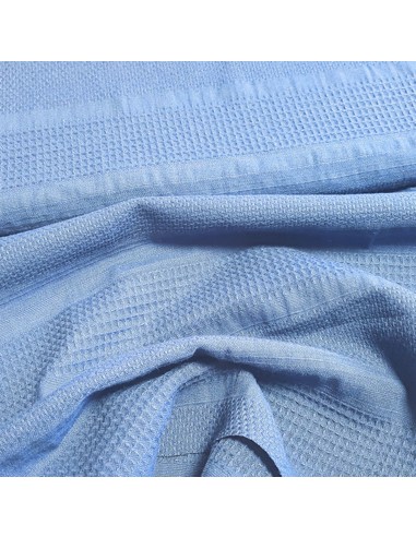 Tissu, Piqué de Coton Uni, Bleu Marine, Laize 150 cm, 100% Coton
