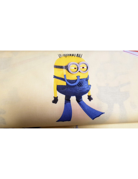 Popeline coton Minions